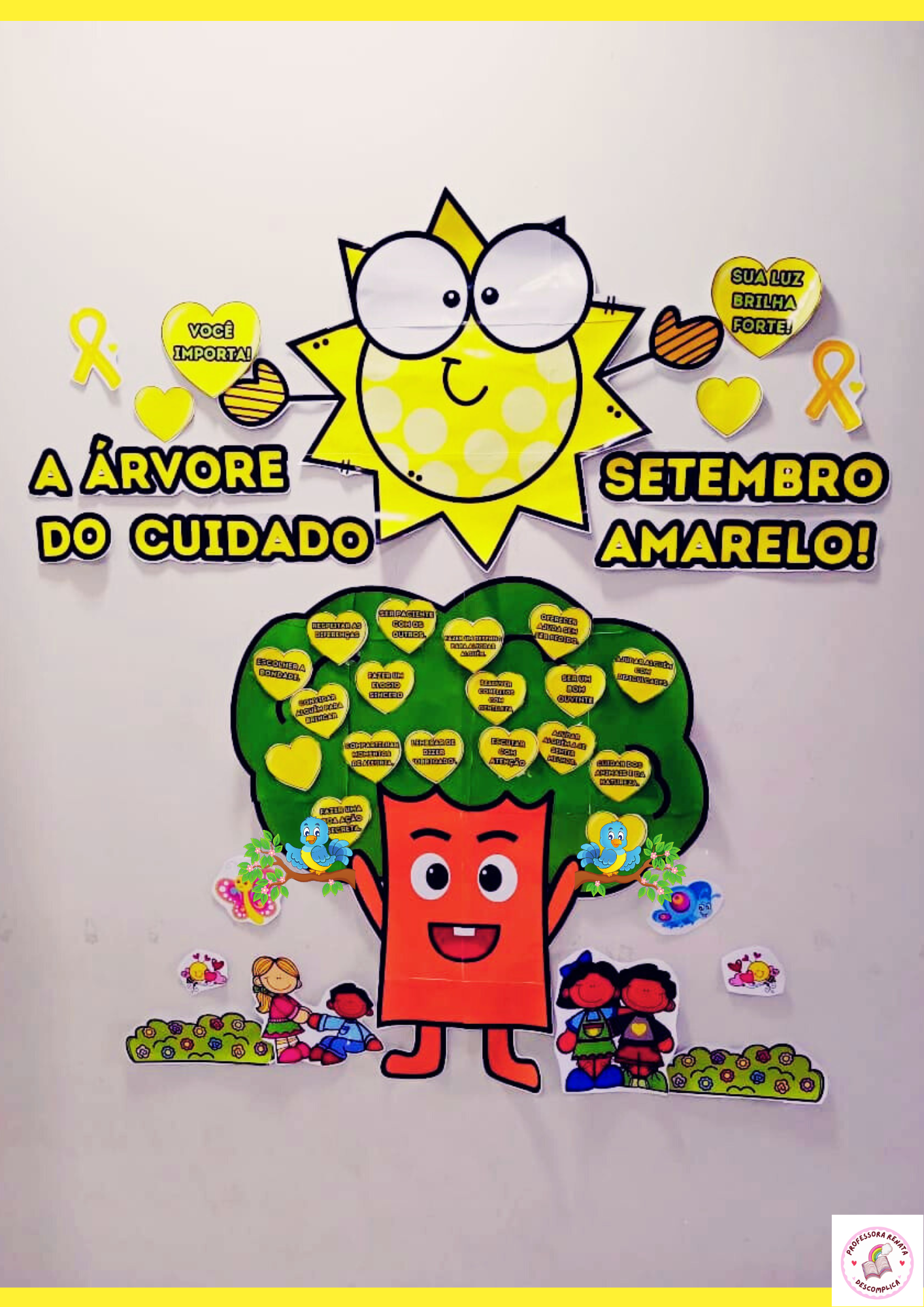 CRIANÇAS, GRAMAS, BORBOLETAS, PÁSSAROS E ABELHAS SETEMBRO AMARELO (9)