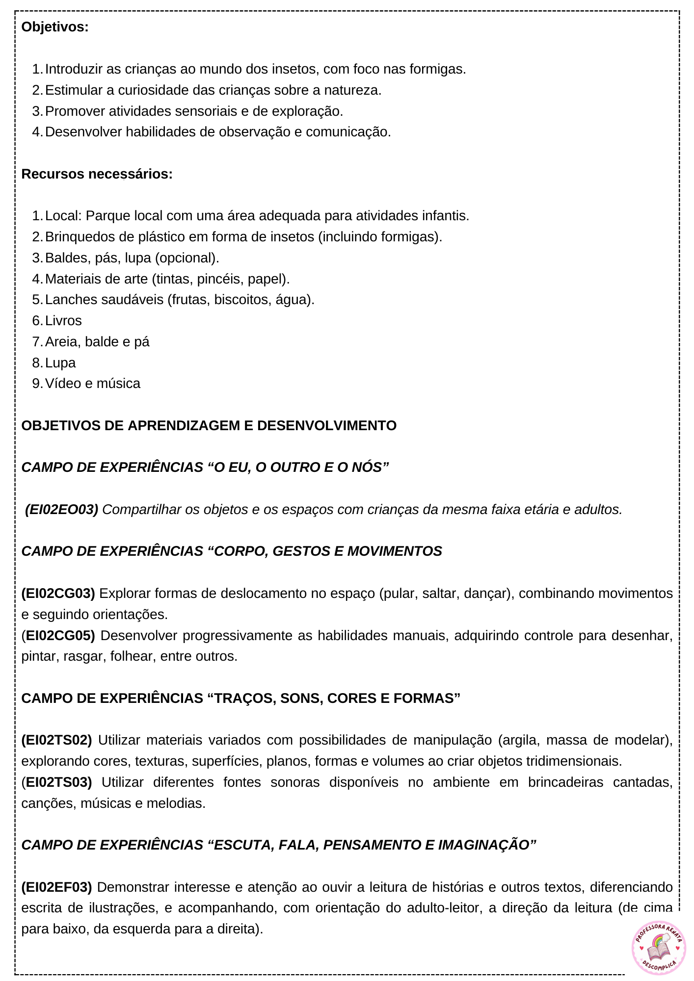 PLANO DE AULA QUE BICHO PRÉ 1 E 2 É ESSE DESCOBRINDO AS FORMIGAS (8)