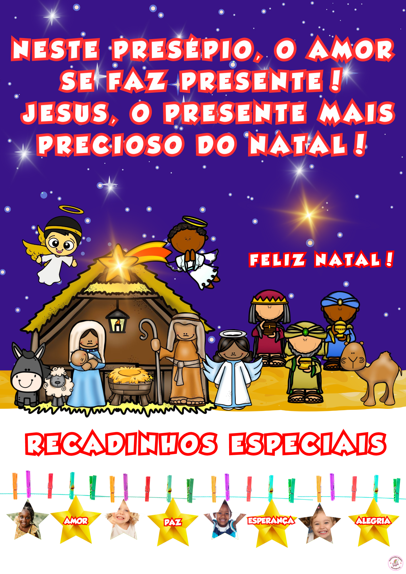 PAINEL PRESÉPIO NATAL IMAGENS TAMANHO A4 (2)