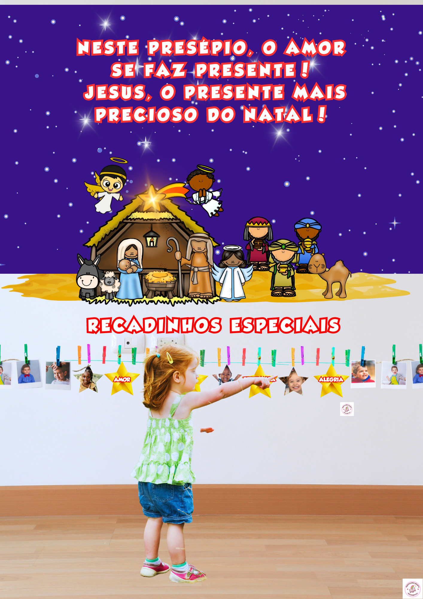 PAINEL PRESÉPIO NATAL IMAGENS TAMANHO A4