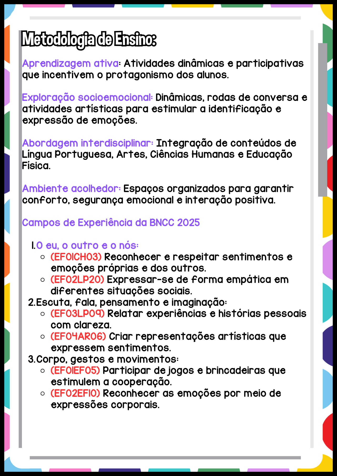 Cópia de PROJETO SENTIMENTOS E EMOÇÕES = ADAPTAÇÃO E ACOLHIMENTO ESCOLAR (3)